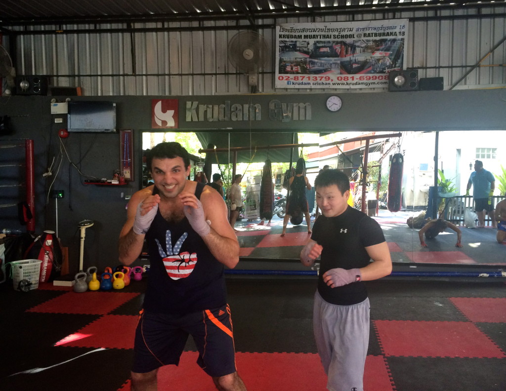 Chris, Koyama, at Krudham Muay Thai Gym, Sukhumvit, Bangkok