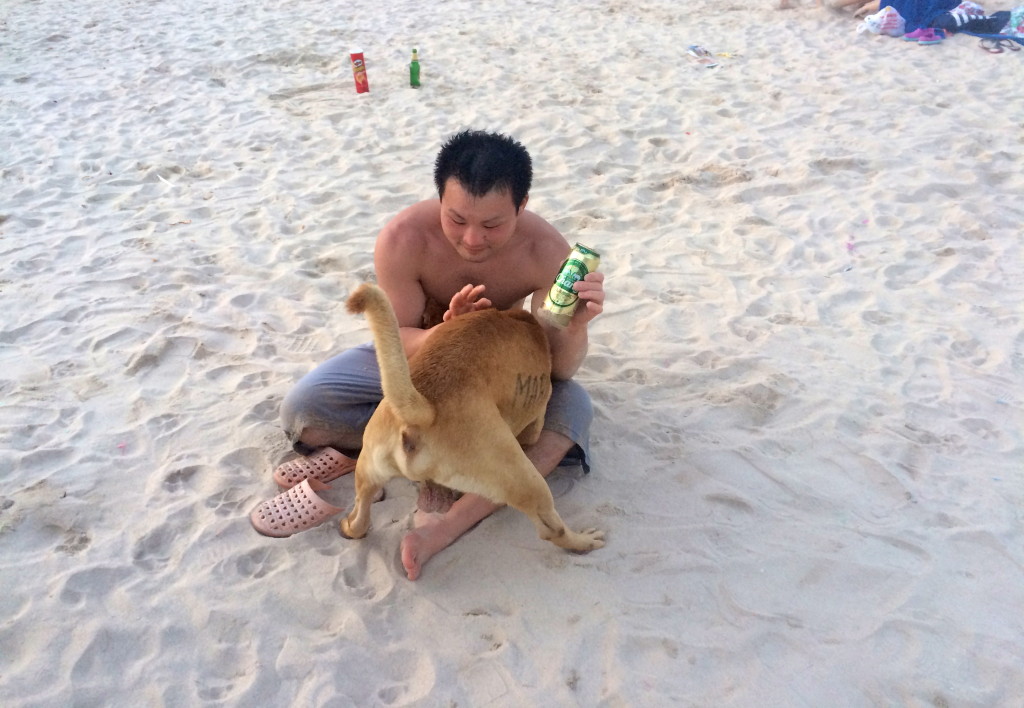 Koyama and Mario, Patong Beach