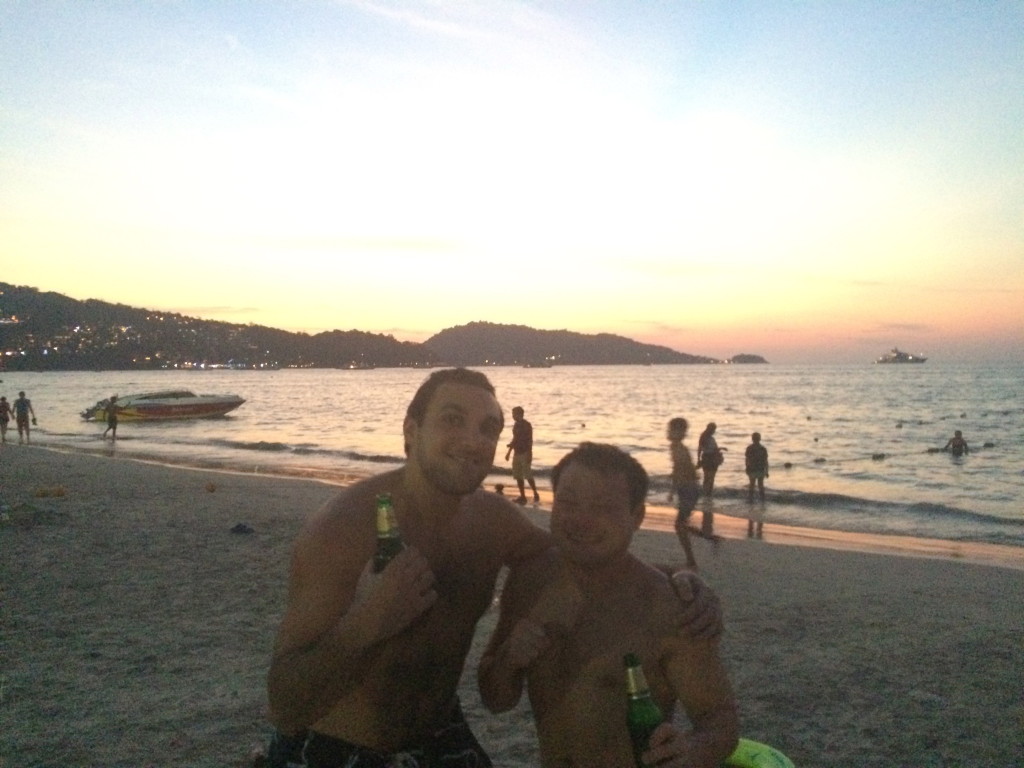 Chris and Koyama, Patong Beach